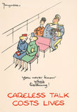 POSTER (Pack of 10): 'You Never Know Who's Listening!'. ML0027