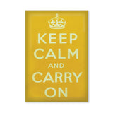 MAGNET (Packs of 10): Keep Calm And Carry On - Yellow. ML0106